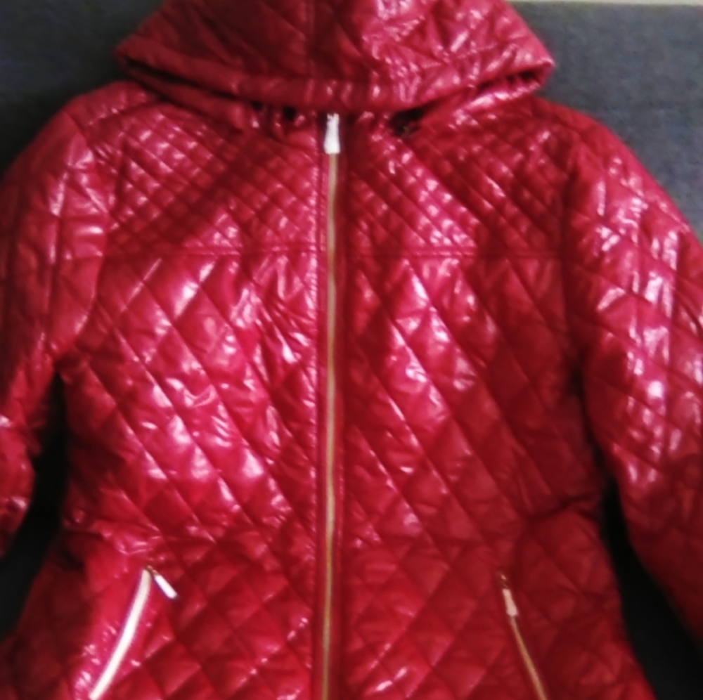 Women's White Mark Puffer Jacket, Quilted Jacket.